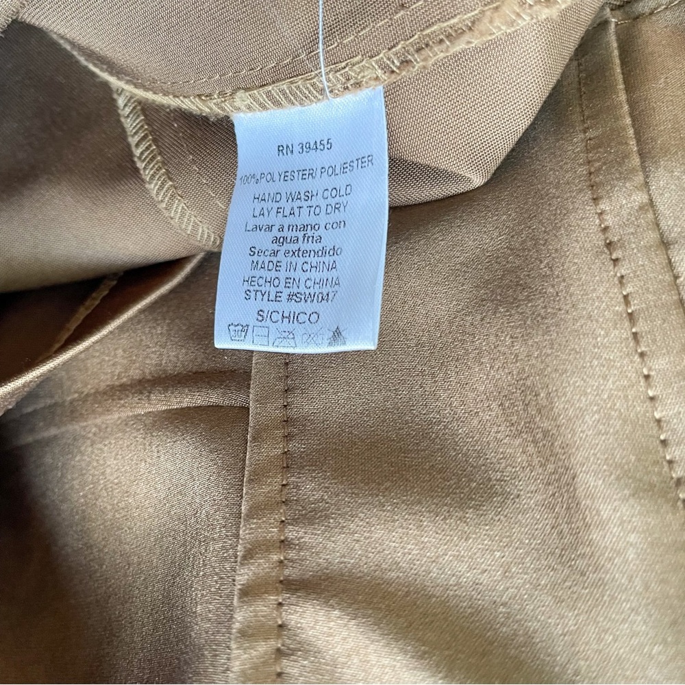 NWOT Strapless Golden Brown Feather Bust Mini Dress - Picture 12 of 12